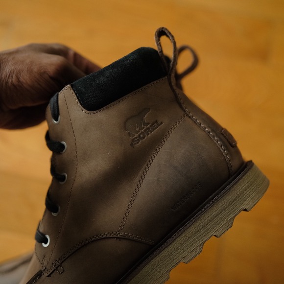 Sorel Waterproof Moc Toe Leather Chukka Boots Brown Lug Sole Mens 13 Outdoors - Picture 6 of 9